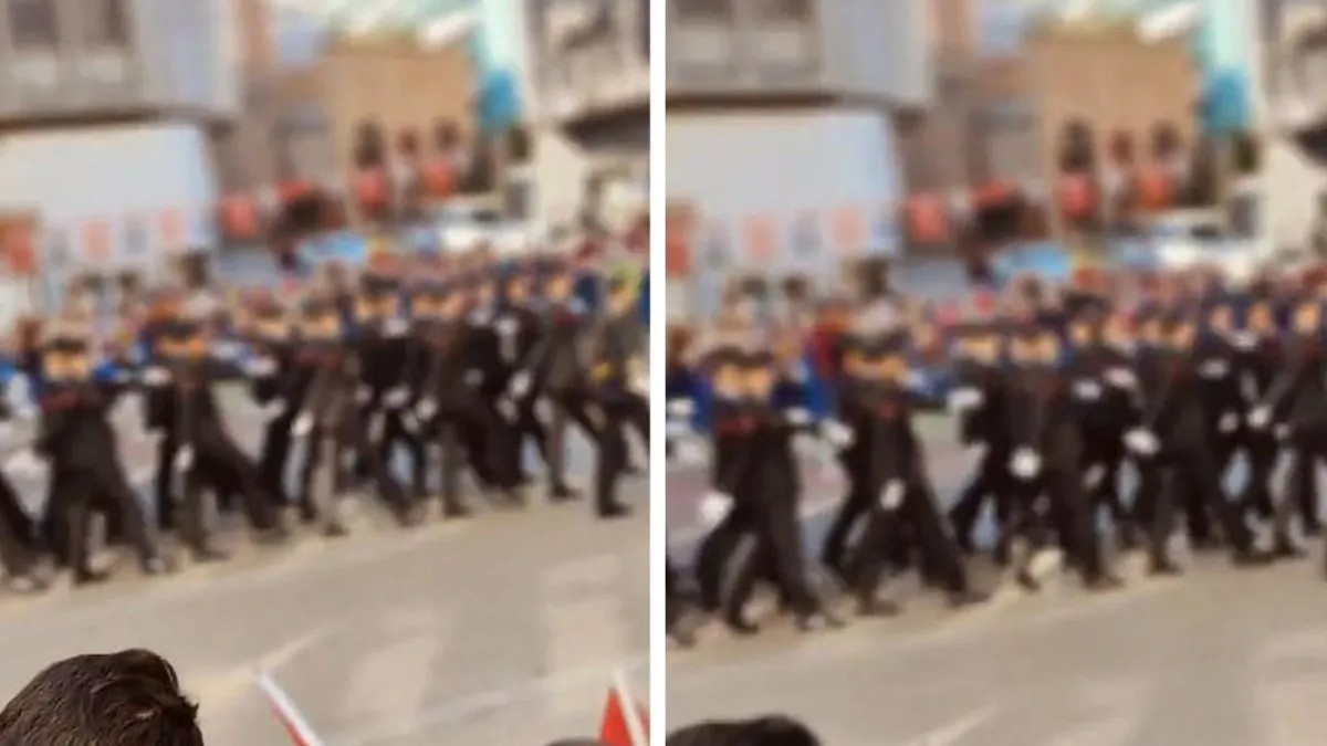 Askerlerin yürüyüş videosu üzerinden algı operasyonu yapmışlardı! Gerçek ortaya çıktı