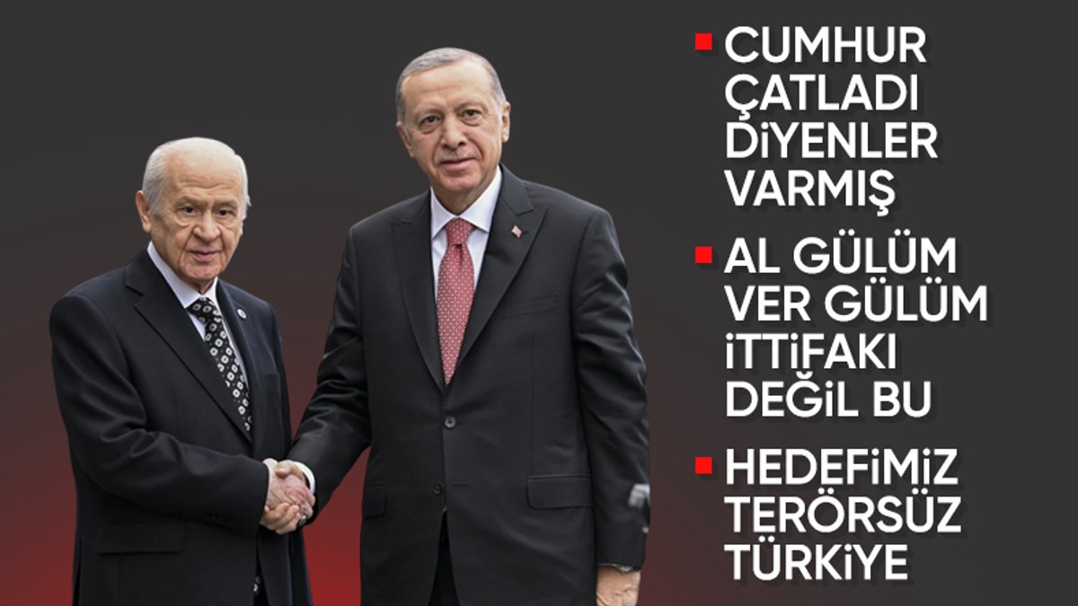 Cumhurbaşkanı Erdoğan: Cumhur İttifakı’nda uyuşmazlık ve fikir ayrılığı asla yoktur