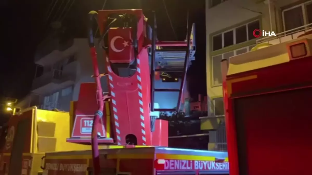Denizli’de Yangın: Yaşlı Adam Kurtarıldı