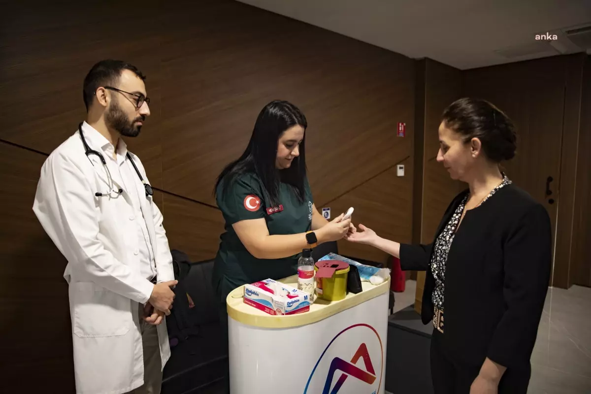 Mersin’de Diyabet Farkındalığı için Kan Taraması Yapıldı