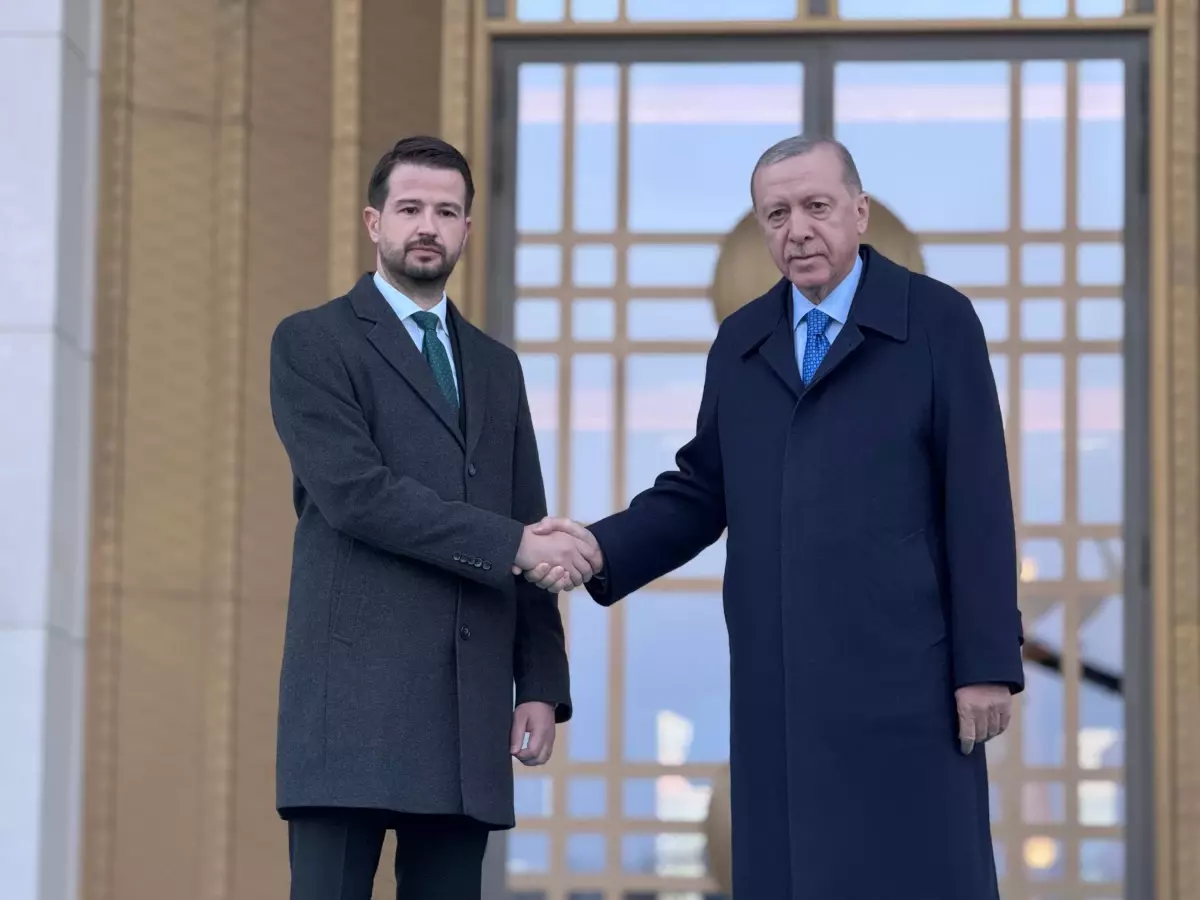 Cumhurbaşkanı Erdoğan, Karadağ Cumhurbaşkanı Milatoviç’i resmi törenle karşıladı