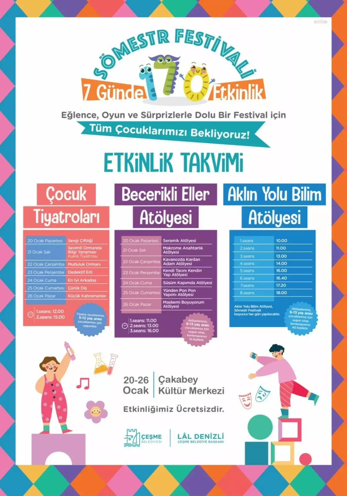Çeşme’de Öğrenciler İçin Sömestr Festivali Düzenleniyor