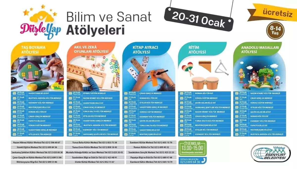 Esenyurt Belediyesi’nden Tatil Dolu Etkinlik Programı