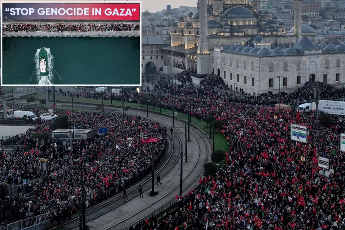 İstanbul’da büyük Gazze buluşması! Binlerce kişi Galata’ya yürüyor
