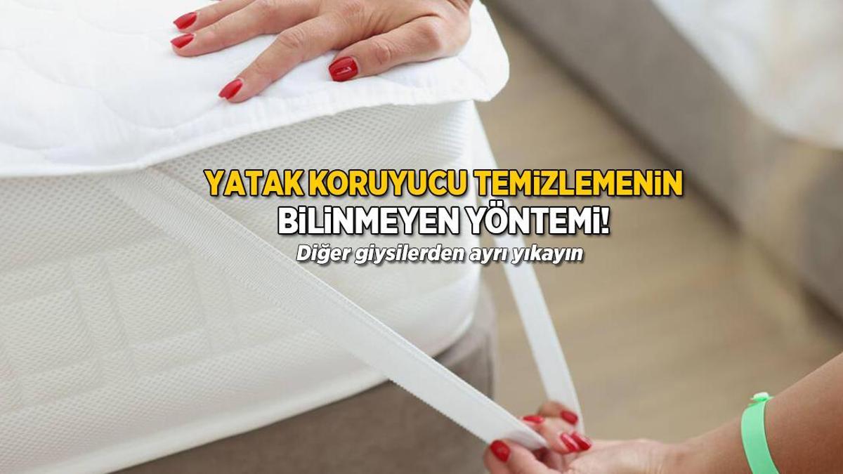 Yatak koruyucuyu bir hamlede arındıran tüyo! Süpürüp yıkayınca sonuç bambaşka